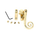 From The Anvil - Polished Brass Night-Vent Locking Monkeytail Fastener (Steel Window) - 52004 - Choice Handles
