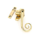 From The Anvil - Polished Brass Night-Vent Locking Monkeytail Fastener (Steel Window) - 52004 - Choice Handles