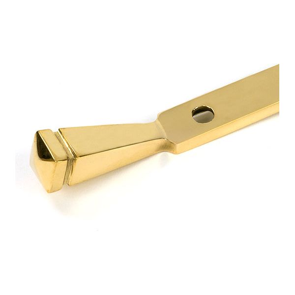 From The Anvil - Polished Brass 8" Avon Stay (Steel Window) - 52010