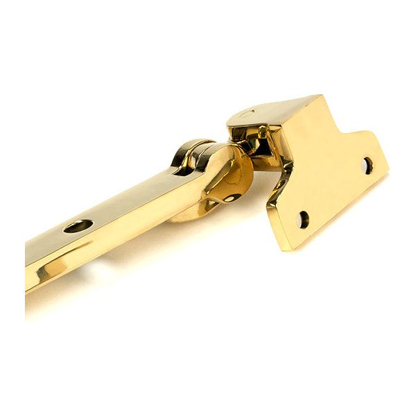 From The Anvil - Polished Brass 8" Avon Stay (Steel Window) - 52010