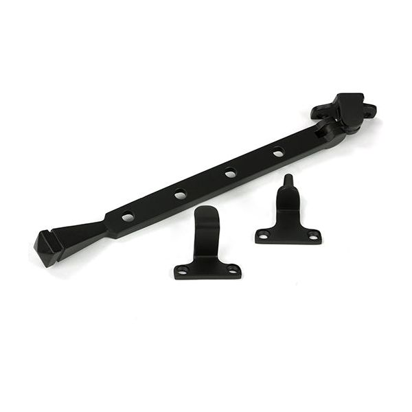 From The Anvil - Aged Bronze 10" Avon Stay (Steel Window) - 52011 - Choice Handles