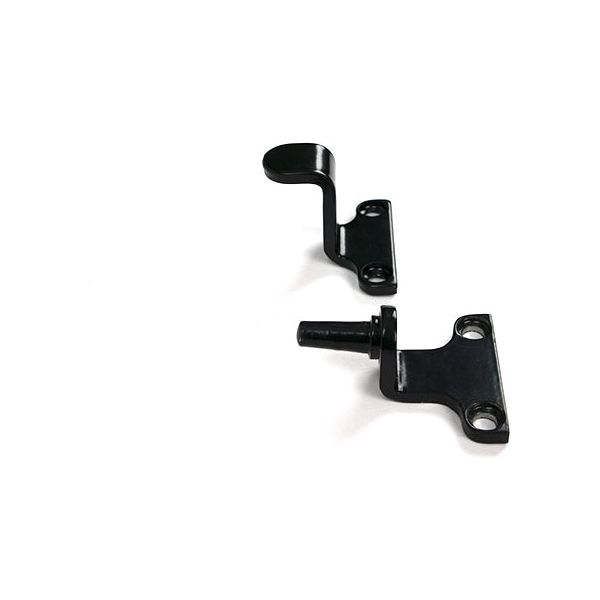 From The Anvil - Black 10" Avon Stay (Steel Window) - 52012 - Choice Handles