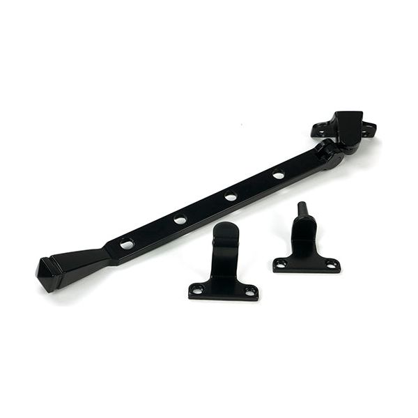 From The Anvil - Black 10" Avon Stay (Steel Window) - 52012 - Choice Handles