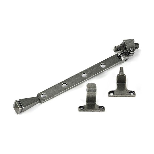 From The Anvil - Pewter 10" Avon Stay (Steel Window) - 52013 - Choice Handles