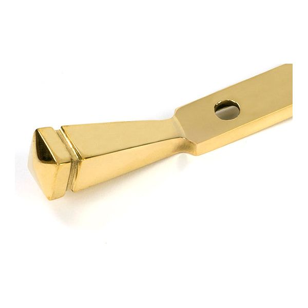From The Anvil - Polished Brass 10" Avon Stay (Steel Window) - 52014 - Choice Handles
