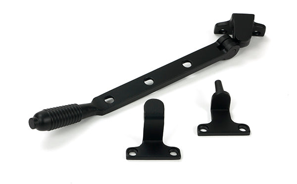 From The Anvil - Matt Black 8" Reeded Stay (Steel Window) - 52016