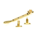 From The Anvil - Polished Brass 8" Reeded Stay (Steel Window) - 52018 - Choice Handles