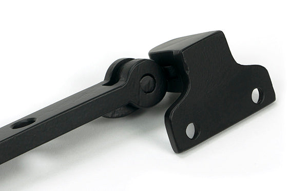From The Anvil - Matt Black 10" Reeded Stay (Steel Window) - 52020