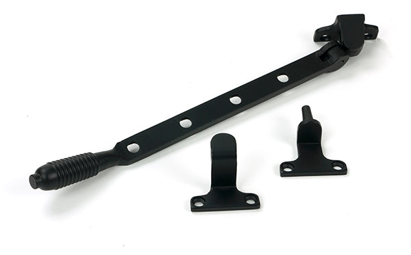From The Anvil - Matt Black 10" Reeded Stay (Steel Window) - 52020