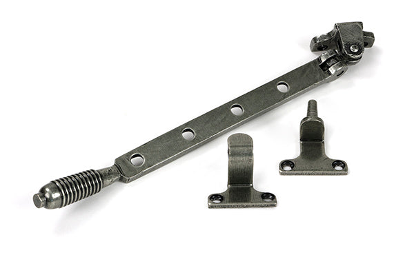From The Anvil - Pewter 10" Reeded Stay (Steel Window) - 52021