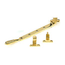 From The Anvil - Polished Brass 10" Reeded Stay (Steel Window) - 52022 - Choice Handles