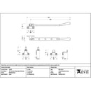 From The Anvil - Polished Brass 10" Newbury Stay (Steel Window) - 52030 - Choice Handles