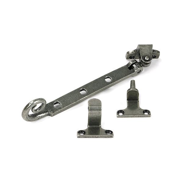 From The Anvil - Pewter 8" Monkeytail Stay (Steel Window) - 52033 - Choice Handles
