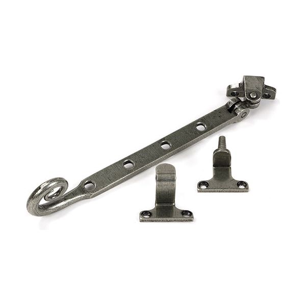 From The Anvil - Pewter 10" Monkeytail Stay (Steel Window) - 52037 - Choice Handles