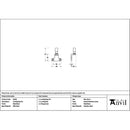 From The Anvil - Matt Black Locking Stay Pin (Steel Window) - 52045 - Choice Handles