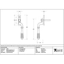From The Anvil - Polished Marine SS (316) Reeded Espag - RH - 52054 - Choice Handles