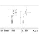 From The Anvil - Polished Marine SS (316) Reeded Espag - LH - 52055 - Choice Handles