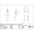 From The Anvil - Polished Marine SS (316) Night-Vent Locking Newbury Fastener - 52062 - Choice Handles