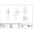 From The Anvil - Matt Black Locking Newbury Fastener - 52064 - Choice Handles