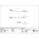 From The Anvil - Matt Black 8" Reeded Stay - 52068 - Choice Handles