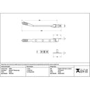 From The Anvil - Pewter 8" Reeded Stay - 52069 - Choice Handles