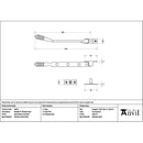 From The Anvil - Satin Marine SS (316) 8" Reeded Stay - 52071 - Choice Handles
