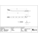 From The Anvil - Polished Marine SS (316) 10" Reeded Stay - 52074 - Choice Handles