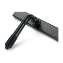 From The Anvil - Matt Black Reeded Slimline Lever Espag. Lock Set - 52080 - Choice Handles