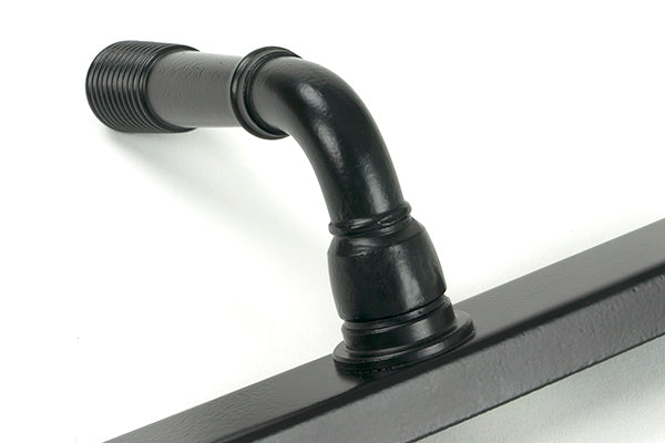 From The Anvil - Matt Black Reeded Slimline Lever Espag. Lock Set - 52080