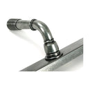 From The Anvil - Pewter Reeded Slimline Lever Espag. Lock Set - 52081 - Choice Handles