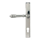 From The Anvil - Polished Marine SS (316) Reeded Slimline Lever Espag. Lock Set - 52082 - Choice Handles