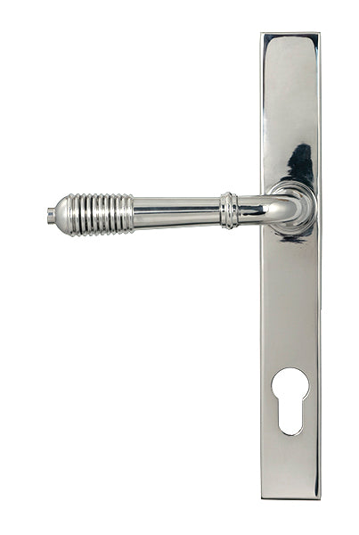 From The Anvil - Polished Marine SS (316) Reeded Slimline Lever Espag. Lock Set - 52082