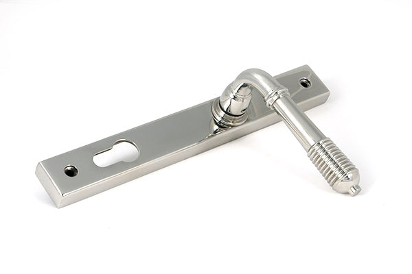 From The Anvil - Polished Marine SS (316) Reeded Slimline Lever Espag. Lock Set - 52082