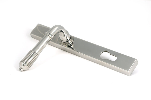 From The Anvil - Polished Marine SS (316) Reeded Slimline Lever Espag. Lock Set - 52082