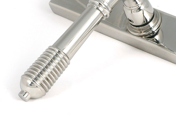 From The Anvil - Polished Marine SS (316) Reeded Slimline Lever Espag. Lock Set - 52082