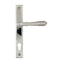 From The Anvil - Polished Marine SS (316) Reeded Slimline Lever Espag. Lock Set - 52082 - Choice Handles