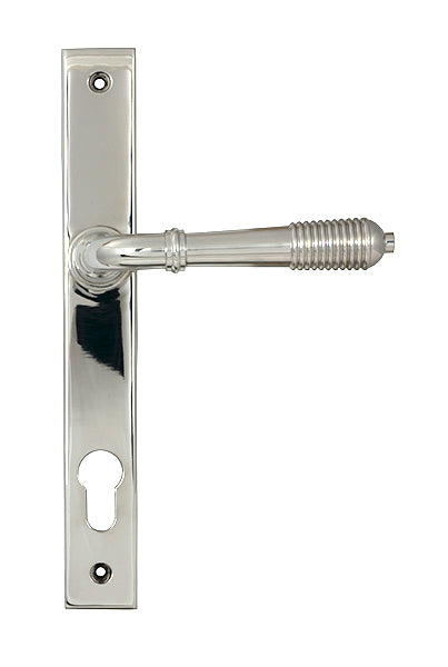 From The Anvil - Polished Marine SS (316) Reeded Slimline Lever Espag. Lock Set - 52082