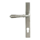 From The Anvil - Satin Marine SS (316) Reeded Slimline Lever Espag. Lock Set - 52083 - Choice Handles