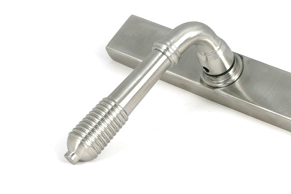 From The Anvil - Satin Marine SS (316) Reeded Slimline Lever Espag. Lock Set - 52083