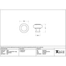 From The Anvil - Polished Nickel Regency Cabinet Knob - Large - 52090 - Choice Handles