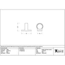 From The Anvil - Black Sash Eye Lift - 52096 - Choice Handles