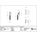 From The Anvil - Aged Bronze Locking Brompton Fastener – LH - 52121 - Choice Handles