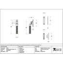 From The Anvil - Polished Brass Locking Brompton Fastener – RH - 52126 - Choice Handles