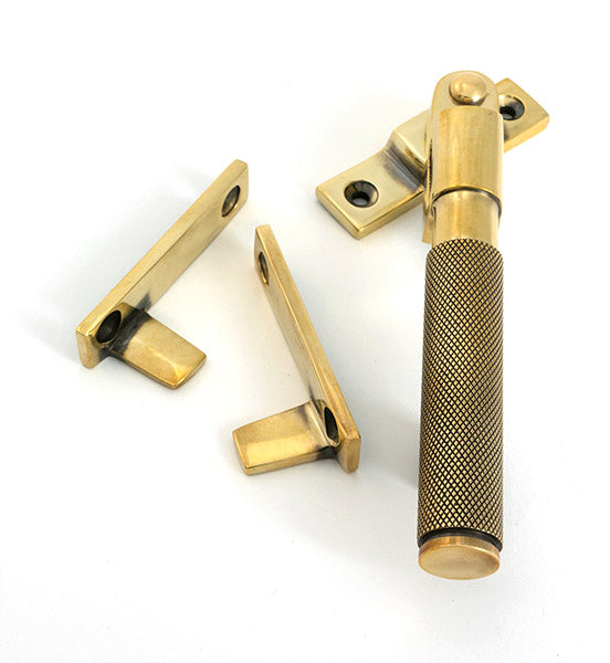 From The Anvil - Aged Brass Night-Vent Locking Brompton Fastener - 52127