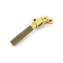 From The Anvil - Aged Brass Night-Vent Locking Brompton Fastener - 52127 - Choice Handles