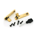 From The Anvil - Aged Brass Night-Vent Locking Brompton Fastener - 52127 - Choice Handles
