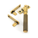 From The Anvil - Aged Brass Night-Vent Locking Brompton Fastener - 52127 - Choice Handles