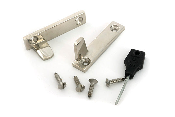 From The Anvil - Polished Nickel Night-Vent Locking Brompton Fastener - 52129
