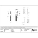 From The Anvil - Aged Bronze Night-Vent Locking Brompton Fastener - 52130 - Choice Handles