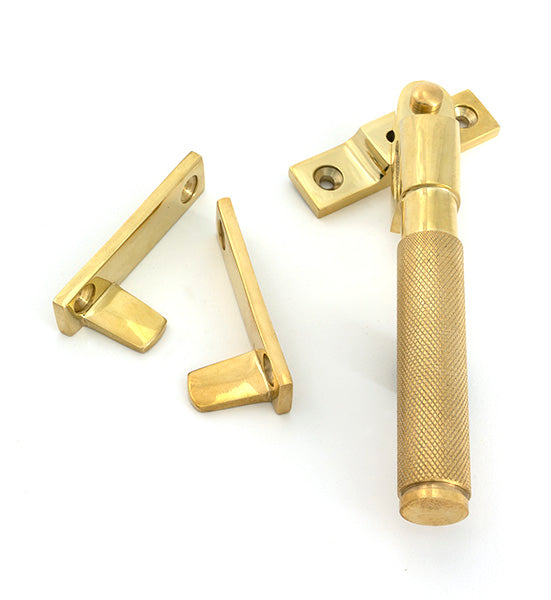From The Anvil - Polished Brass Night-Vent Locking Brompton Fastener - 52132